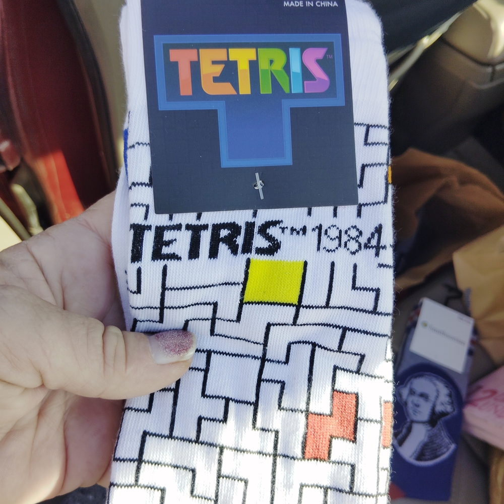 Tetris Graphic Socks